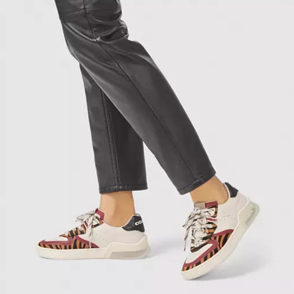 Coach CitySole Court Leopard Sneaker Size 6